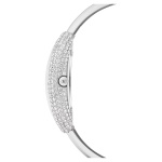 Imber bangle watch Swiss Made, Metal bracelet, Silver tone, Stainless steel